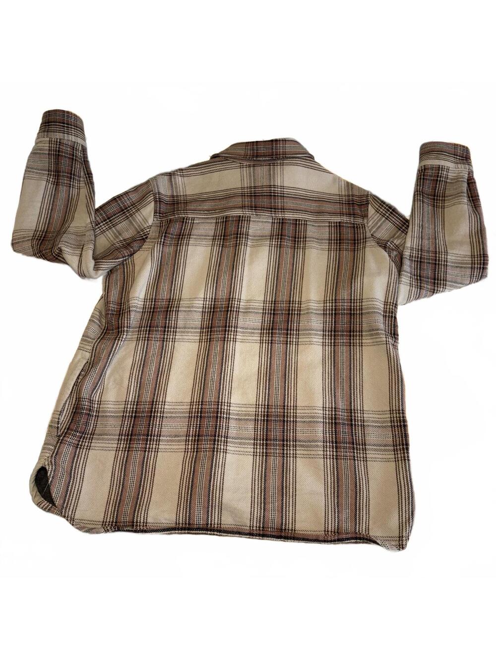 Carhartt Plaid Button-Up Work Shirt Youth Large Jacket Unisex Durable Womans - Picture 3 of 8